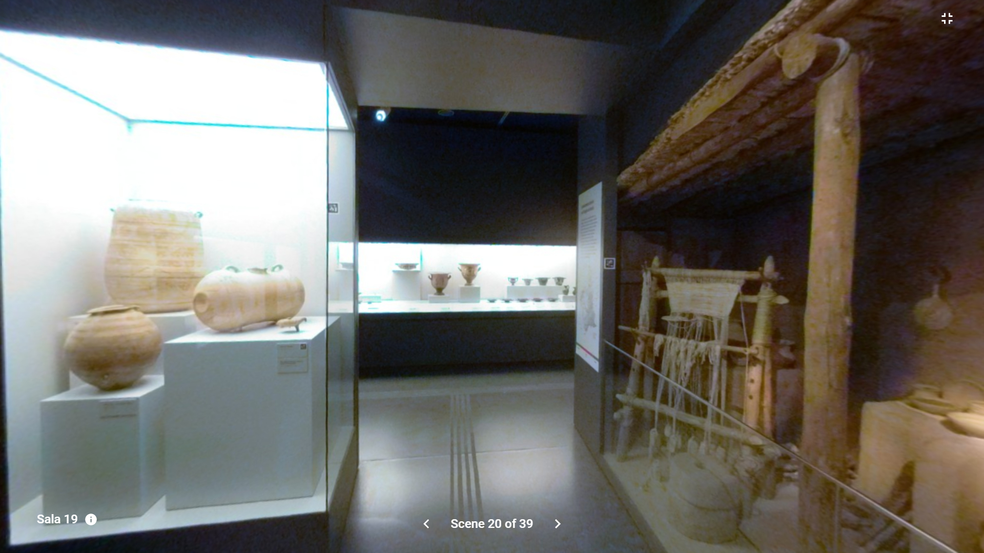 Captura de la visita virtual al Museo Arqueológico de Murcia